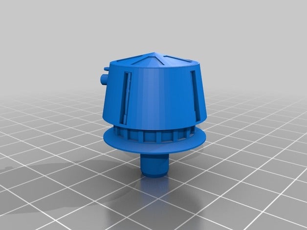 serie r5 astromech droid cabeza v10 3d la impresión kenner r5d4 estante 3D print model - Mito3D