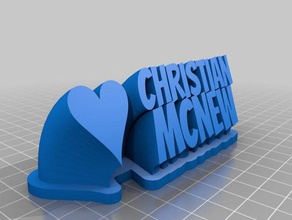christian mcnew office customized 3d print model - Mito3D