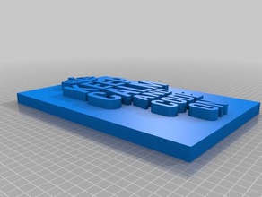 mantenere la calma codice di segno i segni loghi 3d print model - Mito3D