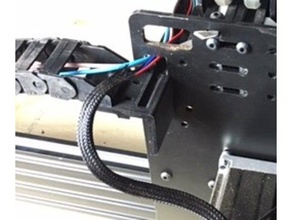 ox cnc eksen kablo zincir mount 15x30 sürükleyin zinciri makine araçlar 3d print model - Mito3D