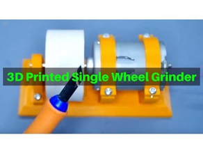 3d printed single wheel grinder diy tools disk sander homemade motor projects 3d print model - Mito3D