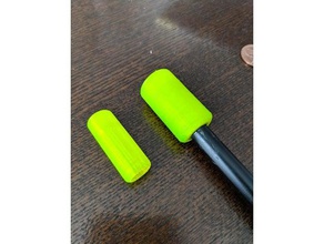 espada tapón de la punta grafito club golf deporte al aire libre amtgard btres larp 3d print model - Mito3D
