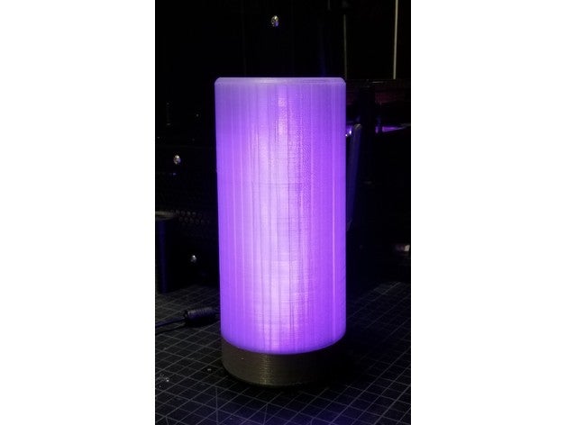 rgb mood lamp wifi controlled decor e3d v6 esp8266 interior lighting lampshade led holder light strip magic home 3D print model - Mito3D