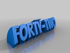42 office customized 3d print model - Mito3D