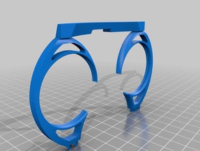 oculus rift-Objektiv-adapter abgerundeten Kanten video Spiele 3d print model - Mito3D