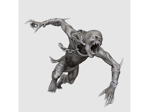 ghoul creatures dnd miniature dungeons dragons undead 3d print model - Mito3D