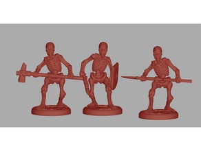 rpg skeleton esqueletos toy game accessories dd dnd mini miniature miniaturas 3d print model - Mito3D