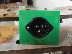 leviton 5239 modello di lavorazione del legno parti l'elettricità router 3d print model - Mito3D