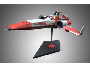 no mans sky nave alfa vector soporta vehículos detallada fanart nms nosupports naves espaciales de juguete videojuego 3d print model - Mito3D