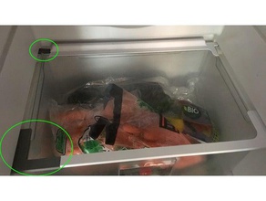 smeg buzdolabı raf köşe değiştirmeleri yedek parça 3d print model - Mito3D