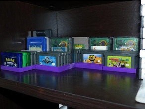 gameboy game shelf other display stand advance color storage video 3d print model - Mito3D