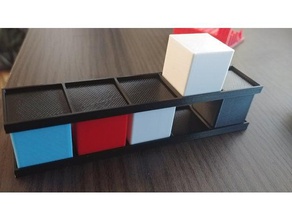 calibration cube rack 3d printing 20mm color showcase 3d print model - Mito3D