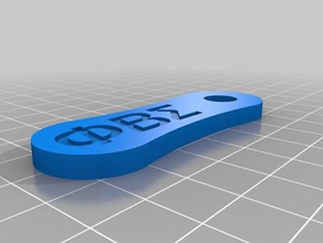 pbs 4 key chain household supplies customized 3d print model - Mito3D