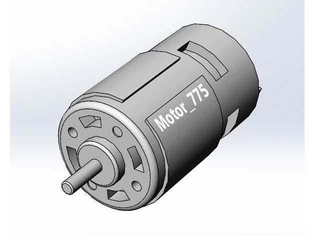 moteur 775 modèle simple pièces 3D print model - Mito3D