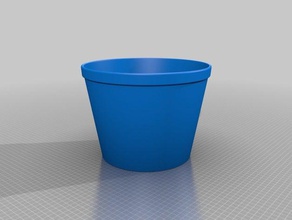 mittlere pot outdoor Garten angepasst 3d print model - Mito3D