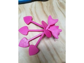 cherubs puzzle 3d printing arrow brain teaser cupid heart 3d print model - Mito3D