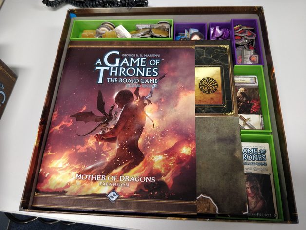 game thrones board einfügen - Spielzeug Zubehör Brettspiel Brettspiel-inserts Veranstalter gameofthrones habe 3D print model - Mito3D