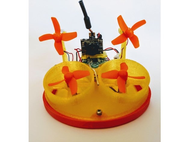 pequeno transformador de pequena whoov rc veículos fpv hovercraft grito whoover 3D print model - Mito3D