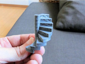 elven spiral staircase steps buildings structures elf stairs warhammer fantasy 3d print model - Mito3D