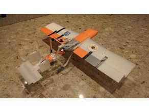 xp-53 halcón peregrino rc avión vehículos sin escobillas la electrónica de hélice ptc creo servo 3d print model - Mito3D