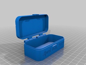 my customized hinged box v2 mia organization 3d print model - Mito3D