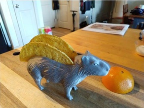 capybara taco holder sculptures 3d print model - Mito3D