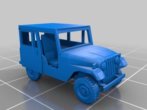 usps jeep dj-5 camión de servicio postal los vehículos 3d print model - Mito3D