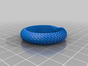 aes sedai serpiente anillo de la rueda del tiempo los anillos wot 3d print model - Mito3D