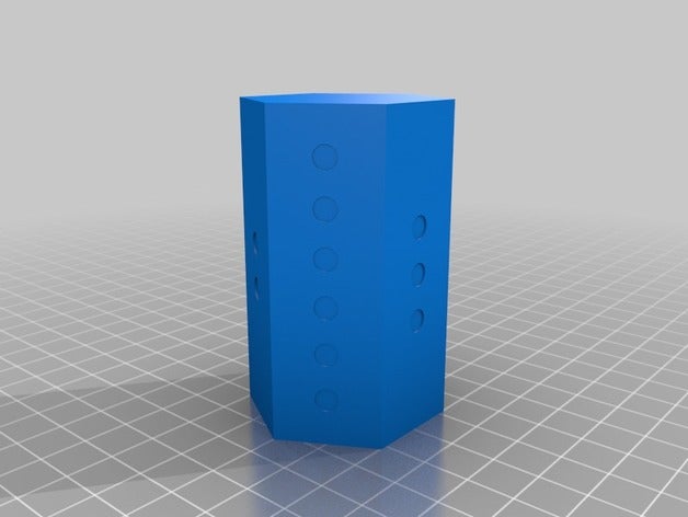long d6 dice 3D print model - Mito3D
