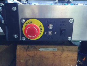 rs-cnc frente do painel de controle led a máquina ferramentas 3d print model - Mito3D