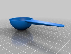 coffee scoop kitchen dining measure 3d print model - Mito3D