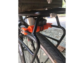 flashlight adapter under rack touring bike sport outdoors light mount tool adaptor holder 3d print model - Mito3D