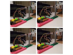 feux de circulation la robotique arduino led m-bitbeam 3d print model - Mito3D
