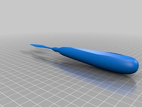Lack-Spachtel Kunst tools 3d print model - Mito3D