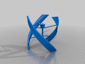 kopieren uge visionair3 städtischen vertikale Windmühle verkleinert ultimaker 3d drucken 3d print model - Mito3D
