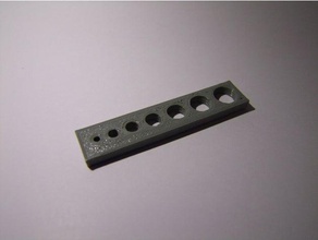 agujero de prueba simplificada 2-8 mm 1mm pasos 3d la impresión pruebas 3d print model - Mito3D