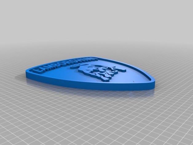 lamborghini badge signs logos 3D print model - Mito3D