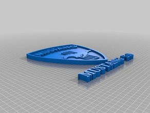 mustang distintivo i segni loghi 3d print model - Mito3D