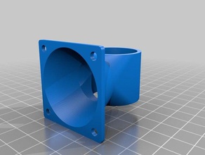 my customized fan duct v11 all metal hot end 40mm 3d printer accessories 3d print model - Mito3D