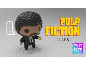 pulp fiction jules toys games 90s action figure collectible collection figurine winnfield mia wallace miniature movie nsfw plakit purakito toymaker vincent vega 3d print model - Mito3D