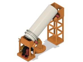 Marmor Ausübung von Maschinen-Teil 7 geschlossen Archimedische Schraube mechanisch ist - Spielzeug Automaten 3d print model - Mito3D