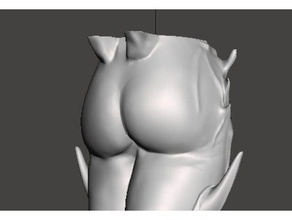 kerrigan, la reine des lames fixes, fesses de partie inférieure stl seulement personnes crosse fixe remix starcraft 3d print model - Mito3D