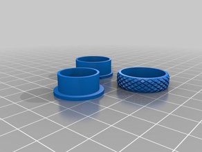 55 anillo los anillos personalizado 3d print model - Mito3D