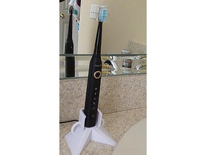 electronic toothbrush charger stand bathroom fairywill holder 3d print model - Mito3D