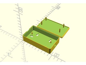 parametric project box 3d printing electronics enclosure 3d print model - Mito3D