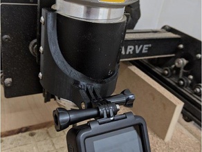xcarve gopro mount tools camera holder hero 4 inventables 3d print model - Mito3D