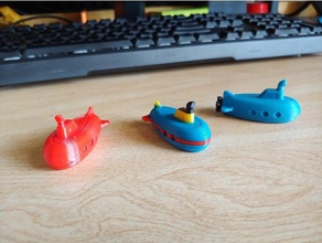 mini submarino baño de juguete cuarto barco nsfw 3d print model - Mito3D