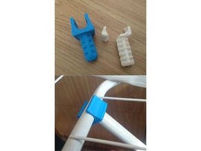 o pano de fio dryier tampa tubo suporte substituição partes c47 3d print model - Mito3D