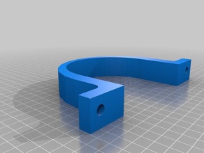 4 inch pipe strap household 3d print model - Mito3D