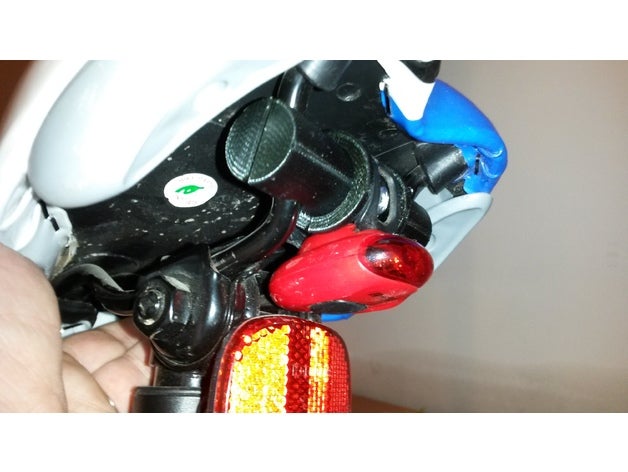 bike light seat holder other bicycle bracket fox ikea lamp leader mount saddle torch 3D print model - Mito3D
